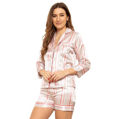 Cottonreal Cuddleskin Cotton Brushback Pj Set